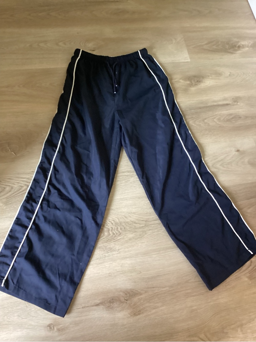 Amazon Kids Navy Blue Track Pants with White Piping